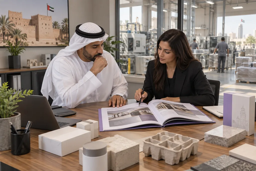 Company profile design for an Ajman business - discovery-led writing and layout