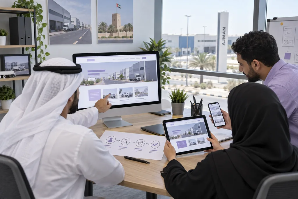 Website design for an Ajman company - WordPress build with local SEO