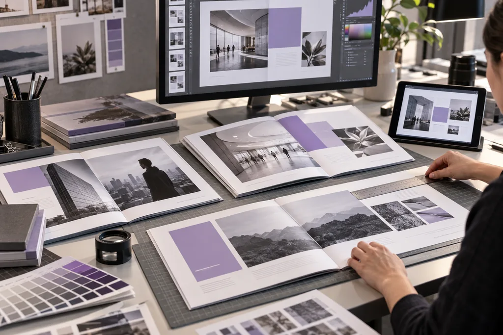 Designed company profile pages for a Dubai company - professional business document layout