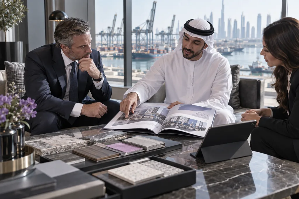 Company profile design for a Dubai company - professional business document