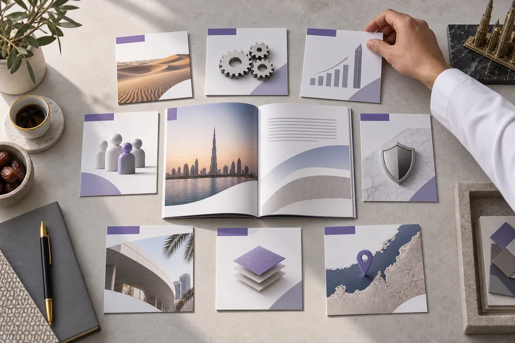 What should a UAE company profile include?