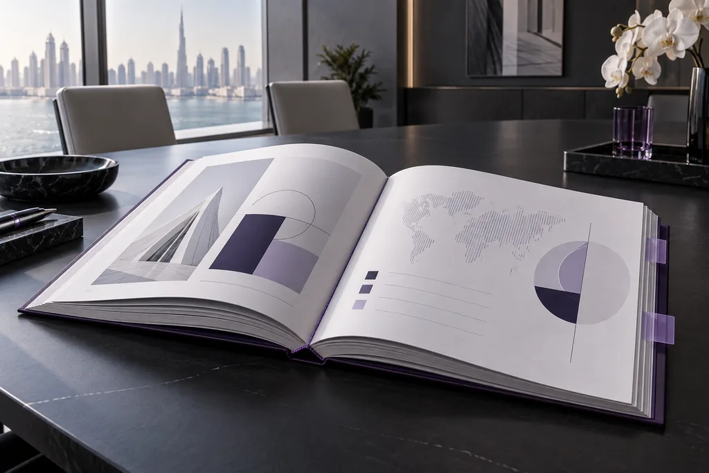 Company profile design in UAE - planning and structuring a business profile document