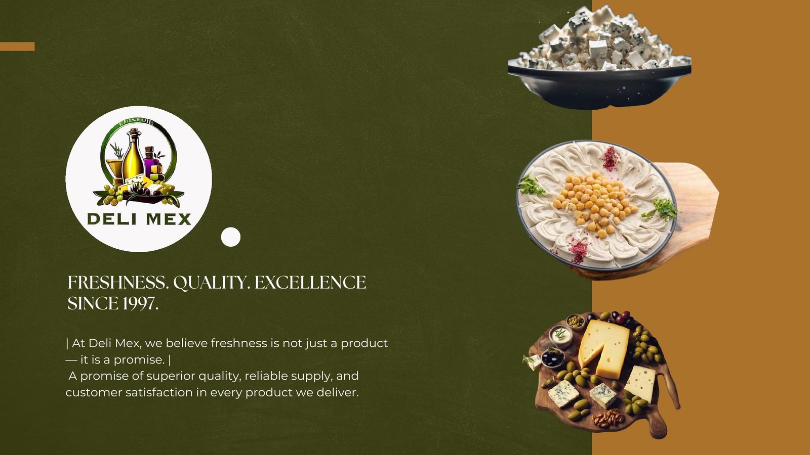 Deli Mex company profile cover designed by NEXPHARE