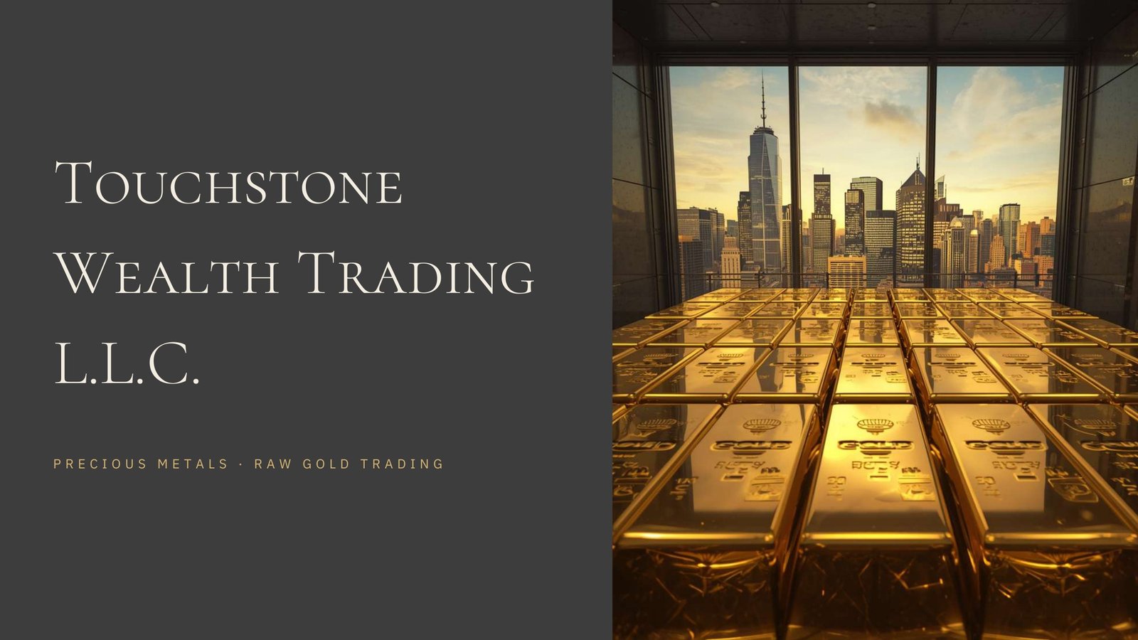 Touchstone Wealth Trading company profile cover designed by NEXPHARE